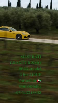 
MASERATI
GRANTURISMO
2023-model
3 litr 549HP
For sell in 🇦🇪 900,000dhs
+971543348803